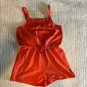 Old Navy Vibrant Orange Kids Romper
